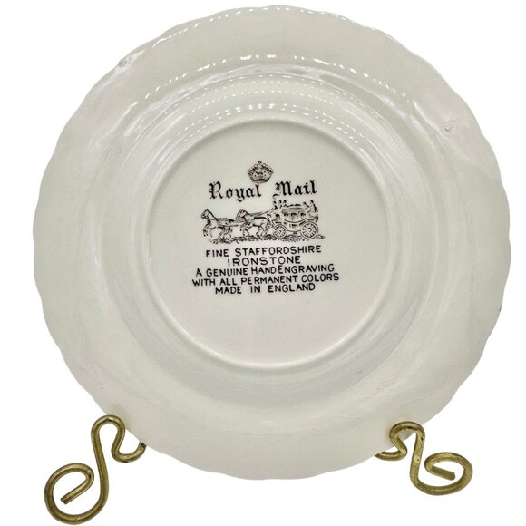 Royal Mail Fine Staffordshire Ironstone Bread Plate 6" England - Picture 6 of 8